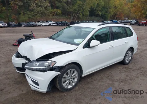 2019 Volkswagen Golf Sportwagen 1.8T S from USA, damaged, VIN 3VW117AU9KM510128